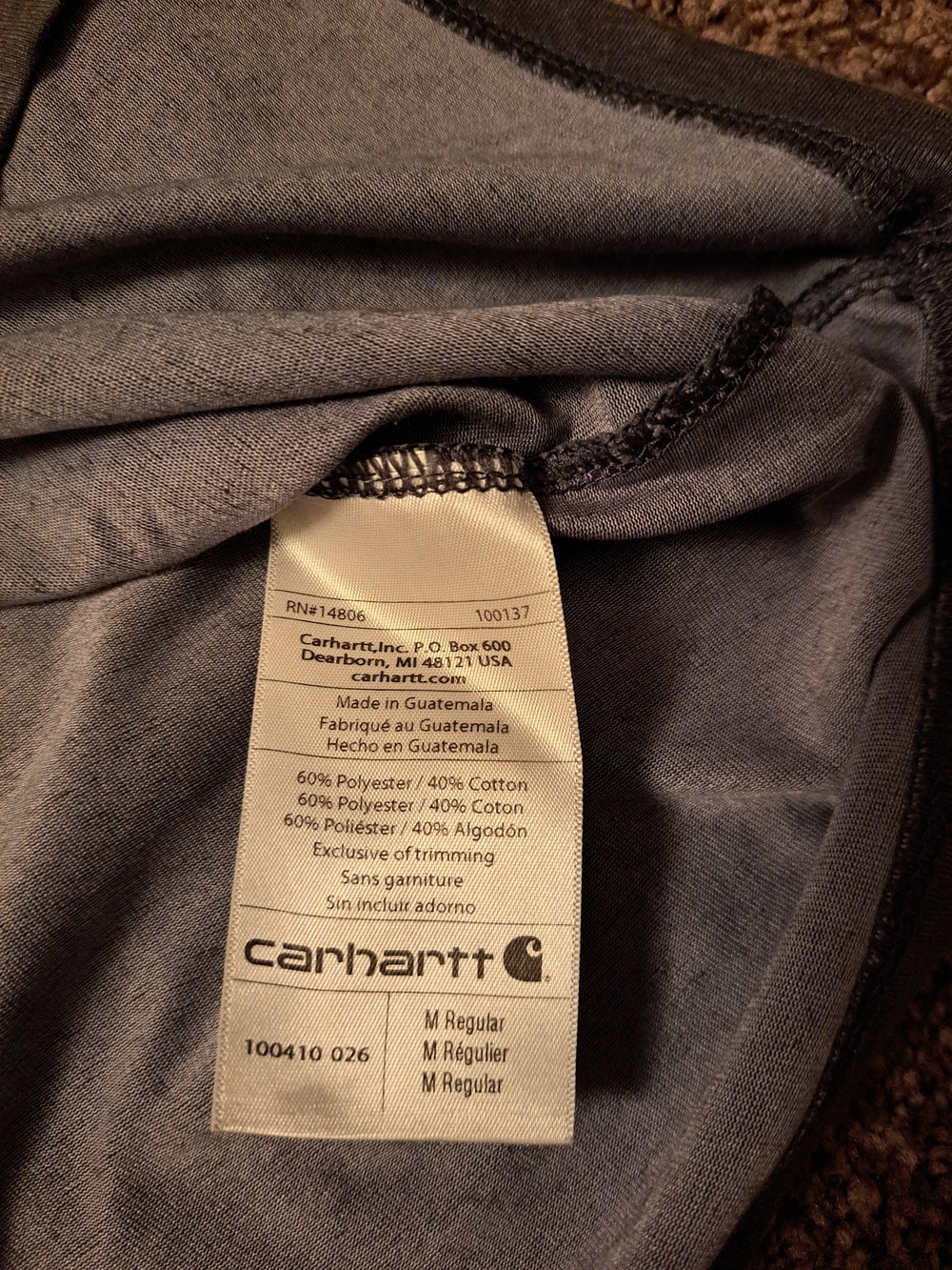 Carhartt Force Delmont Relaxed Fit Short-Sleeve Pocket T-Shirt With Logo - Picture 8 of 8